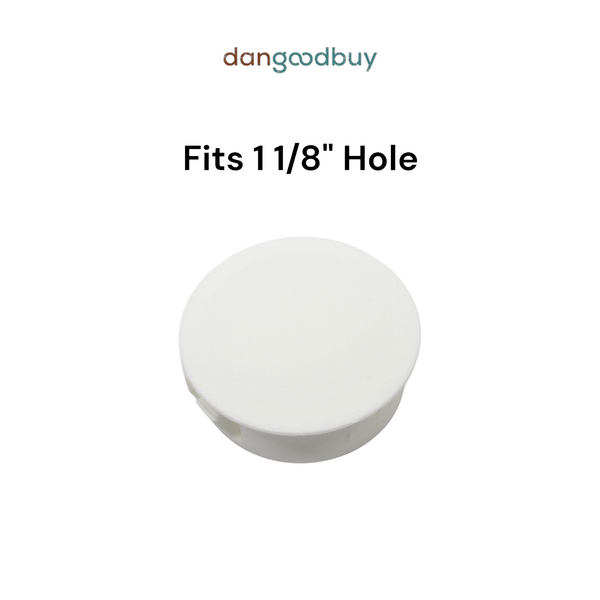 Fits 1 1/8" Hole - 1 1/4" Diameter - up to 1/8" Panel Thickness - Nylon Caps Locking Panel Plugs