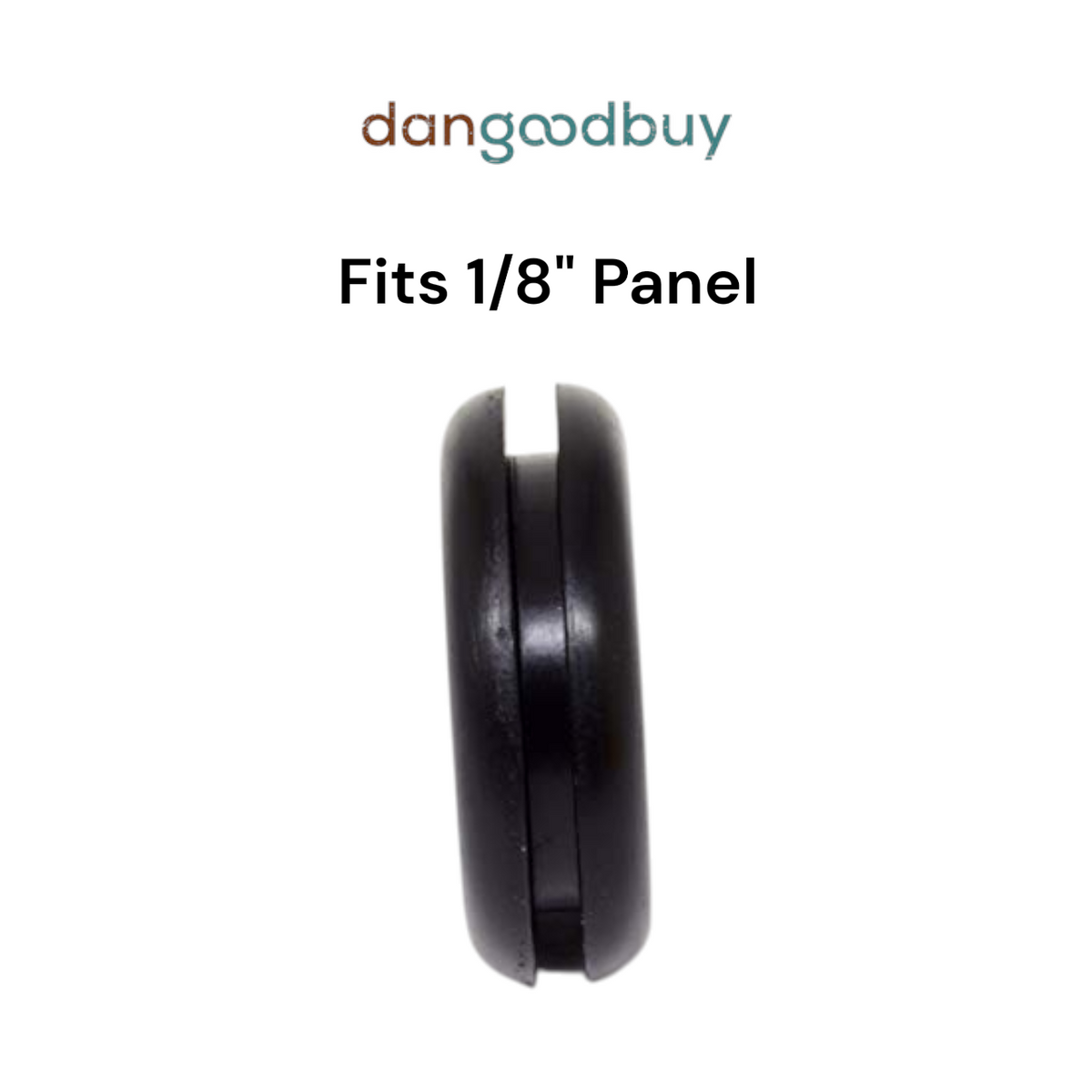 Fits 1 1/4" Hole - 1/8" Panel Thickness - 7/8" Center Hole - Rubber Grommet